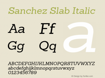 SanchezSlab-Italic 1.000;com.myfonts.latinotype.sanchez-slab.italic.wfkit2.3VRp图片样张