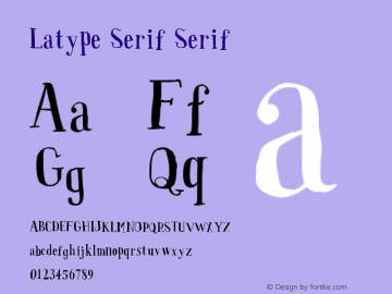 Latype Serif Version 001.000图片样张