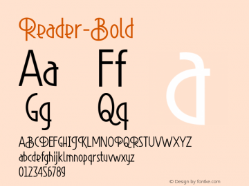 ☞Reader-Bold Version 1.000;com.myfonts.font-fabric.reader-bold.reader-bold.wfkit2.3rGH图片样张