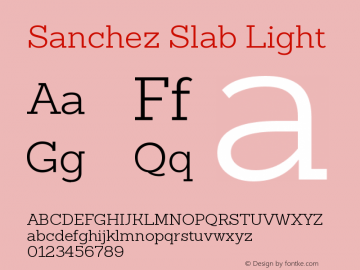 SanchezSlab-Light 1.000;com.myfonts.latinotype.sanchez-slab.light.wfkit2.3VRs图片样张