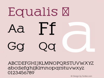 ☞Equalis Version 1.000;com.myfonts.easy.eurotypo.equalis.regular.wfkit2.version.3AWH Font Sample