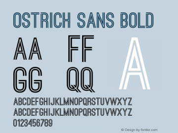 OstrichSans-Bold Version 1.000 Font Sample