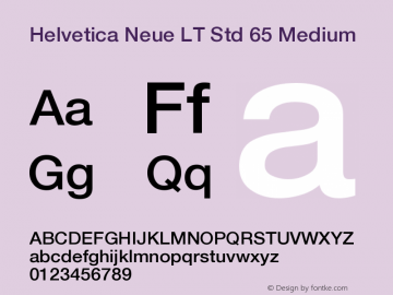 HelveticaNeueLTStd-Md Version 2.035;PS 002.000;hotconv 1.0.51;makeotf.lib2.0.18671 Font Sample