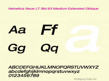 HelveticaNeueLTStd-MdExO Version 2.035;PS 002.000;hotconv 1.0.51;makeotf.lib2.0.18671 Font Sample