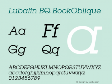 LubalinBQ-BookOblique 001.000图片样张