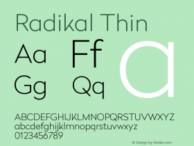 Radikal Thin 1.000图片样张