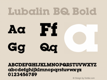 LubalinBQ-Bold 001.000图片样张