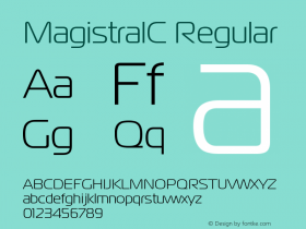 MagistralC 001.000 Font Sample