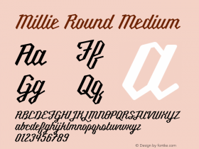 Millie Round Medium Version 5.005;PS 005.005;hotconv 1.0.70;makeotf.lib2.5.58329图片样张