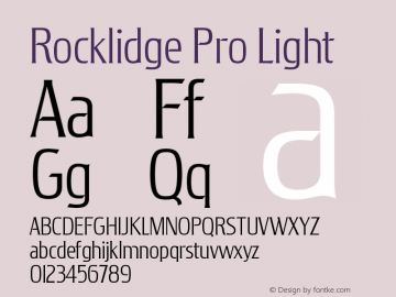 RocklidgePro-Light Version 1.000图片样张