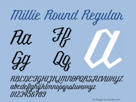 Millie Round Version 5.005;PS 005.005;hotconv 1.0.70;makeotf.lib2.5.58329 Font Sample