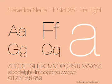 HelveticaNeueLTStd-UltLt Version 2.035;PS 002.000;hotconv 1.0.51;makeotf.lib2.0.18671 Font Sample