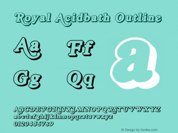 Royal Acidbath Outline email: maddhatter_dl@yahoo.com Font Sample
