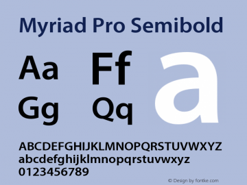 MyriadPro-Semibold Version 2.037;PS 2.000;hotconv 1.0.51;makeotf.lib2.0.18671图片样张