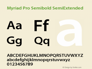 MyriadPro-SemiboldSemiExt Version 2.037;PS 2.000;hotconv 1.0.51;makeotf.lib2.0.18671图片样张