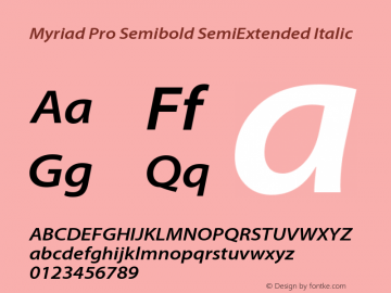 MyriadPro-SemiboldSemiExtIt Version 2.037;PS 2.000;hotconv 1.0.51;makeotf.lib2.0.18671图片样张