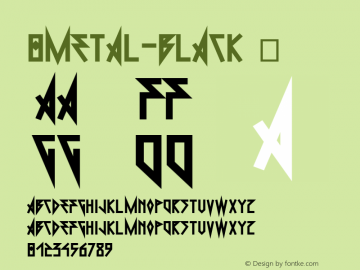 ☞0Metal Black 1.0;com.myfonts.easy.dimitrelima.0metal.black.wfkit2.version.4nWN图片样张