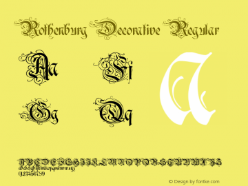 Rothenburg Decorative Regular 001.060图片样张