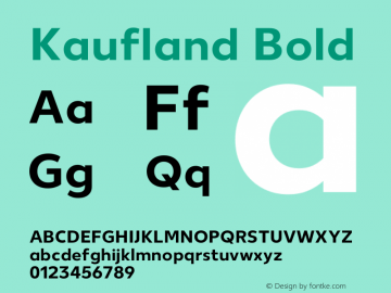 Kaufland Bold Version 8.000图片样张
