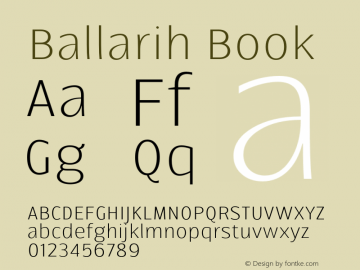 Ballarih-Book Version 1.000;PS 001.000;hotconv 1.0.88;makeotf.lib2.5.64775图片样张