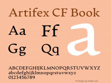 ArtifexCFBook Version 1.000;PS 001.000;hotconv 1.0.88;makeotf.lib2.5.64775;YWFTv17 Font Sample