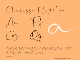 Cherissa  Font Sample