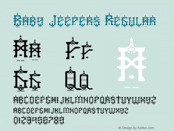 Baby Jeepers Regular Version 3.001 Font Sample