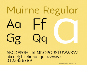 Muirne-Regular 001.001 Font Sample