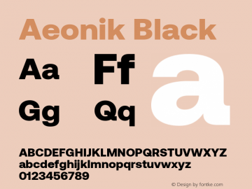 Aeonik Black Version 1.000图片样张