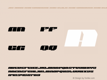 Joy Shark Semi-CondensedSemi-Italic Version 1.0; 2018 Font Sample