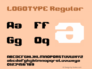LOGOTYPE Version 1.00;December 18, 2018;FontCreator 11.5.0.2430 64-bit图片样张