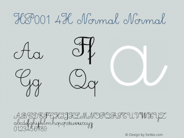 HP001 4H Normal Phải chuyển mã mới đúng Font Sample