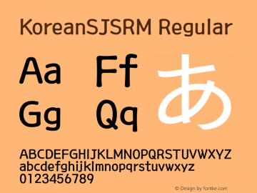 KoreanSJSRM 1.64, OTF FontTong, Only MacOSX图片样张