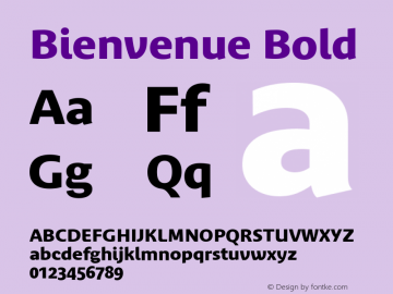 Bienvenue Bold Version 001.001图片样张