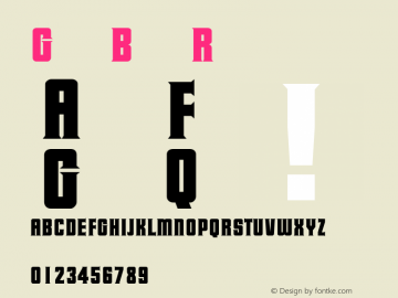 GaberBold Regular 001.001 Font Sample