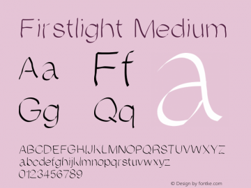 Firstlight Medium Version 001.000图片样张