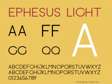 Ephesus Light Version 1.000 2011 initial release图片样张