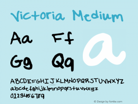 Victoria Medium Version 001.000图片样张