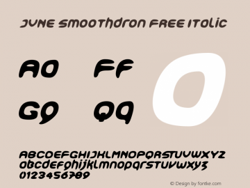 JVNESmoothdronFREE-Italic Version 1.000图片样张