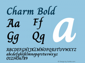 Charm Bold Version 1.001图片样张