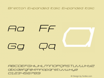 Bretton Expanded Italic Version 1.0; 2018图片样张