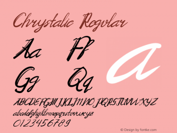 Chrystalic  Font Sample