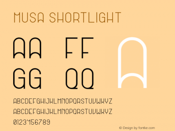 MusaLightShort Version 1.002;Fontself Maker 3.0.0-3;YWFTv17图片样张