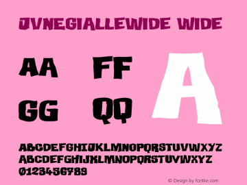 JVNEGialle-Wide 1.000 Font Sample