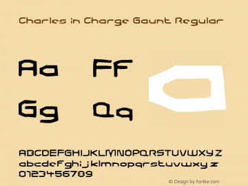 Charles in Charge Gaunt Regular Version 1.0; 2000; initial release图片样张