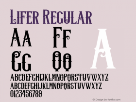 Lifer Version 1.000 Font Sample