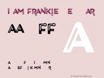 I Am Frankie Version 1.00;January 4, 2019;FontCreator 11.5.0.2421 32-bit Font Sample