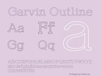 Garvin-Outline Version 1.0图片样张