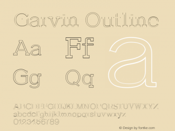 Garvin Outline Version 1.0图片样张