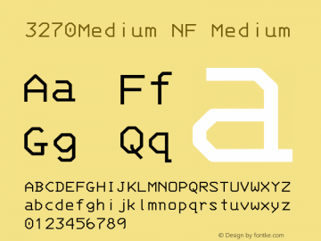 3270-Medium Nerd Font Complete Windows Compatible Version 001.000;Nerd Fonts 2 Font Sample